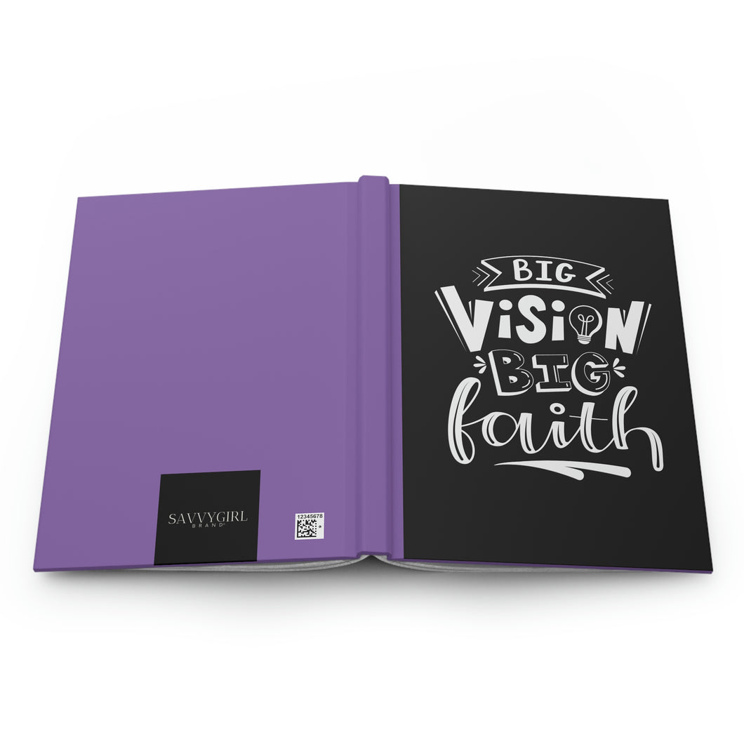 Big Vision Big Faith Hardcover Journal - Matte - PRPL